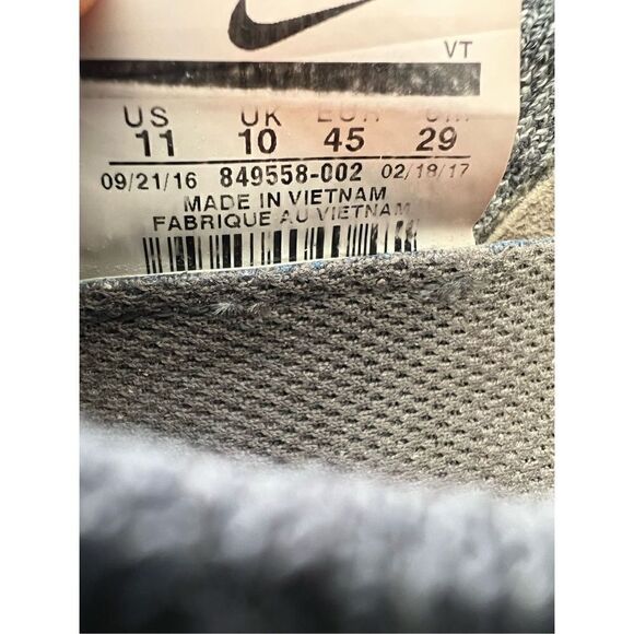 Nike Air VaporMax Asphalt Gray 849558-002 Running Shoes Sneakers- Men’s Size 11 - Picture 2 of 7